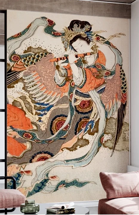 Living room Asian angel